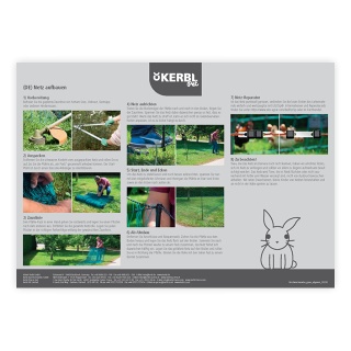 Használati útmutató – villanypásztor háló, 65 cm × 50 m