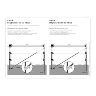 Használati útmutató – kezdőszett T-post rendszerhez