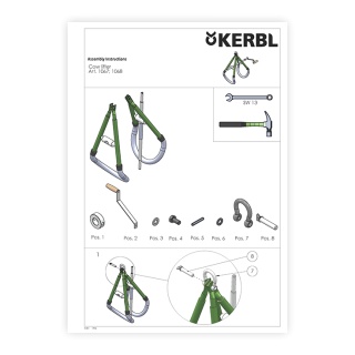 Használati útmutató – emelőszerkezet szarvasmarháknak, 1500 kg-ig