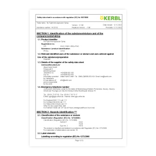 Biztonsági adatlap - 0738