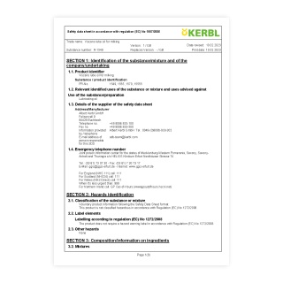 Biztonsági adatlap - 0751, 0752, 1251