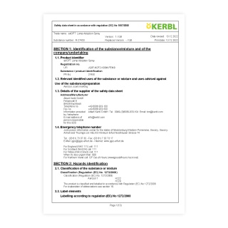 Biztonsági adatlap - 0855