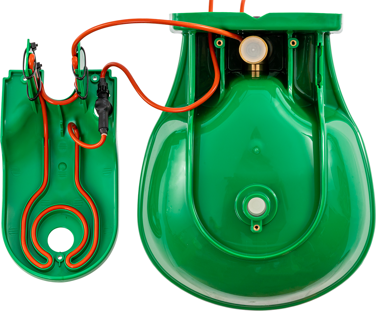 A fagyásgátló itató fűtőkábelének belső elhelyezése