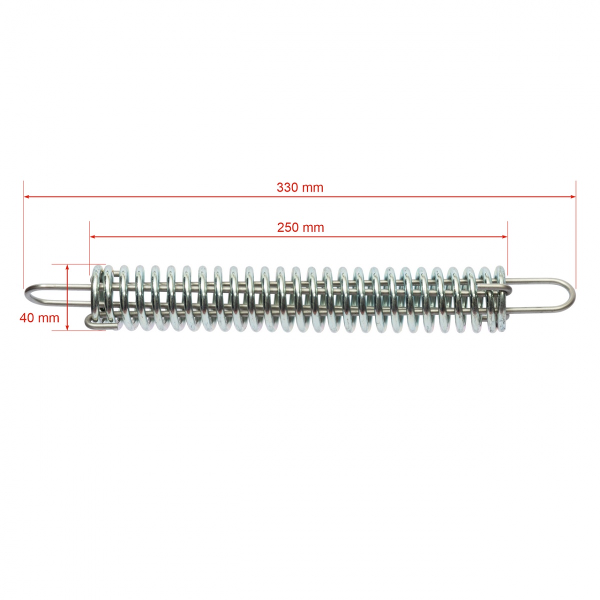 Feszítő rugó 2,5 mm-es huzalnak