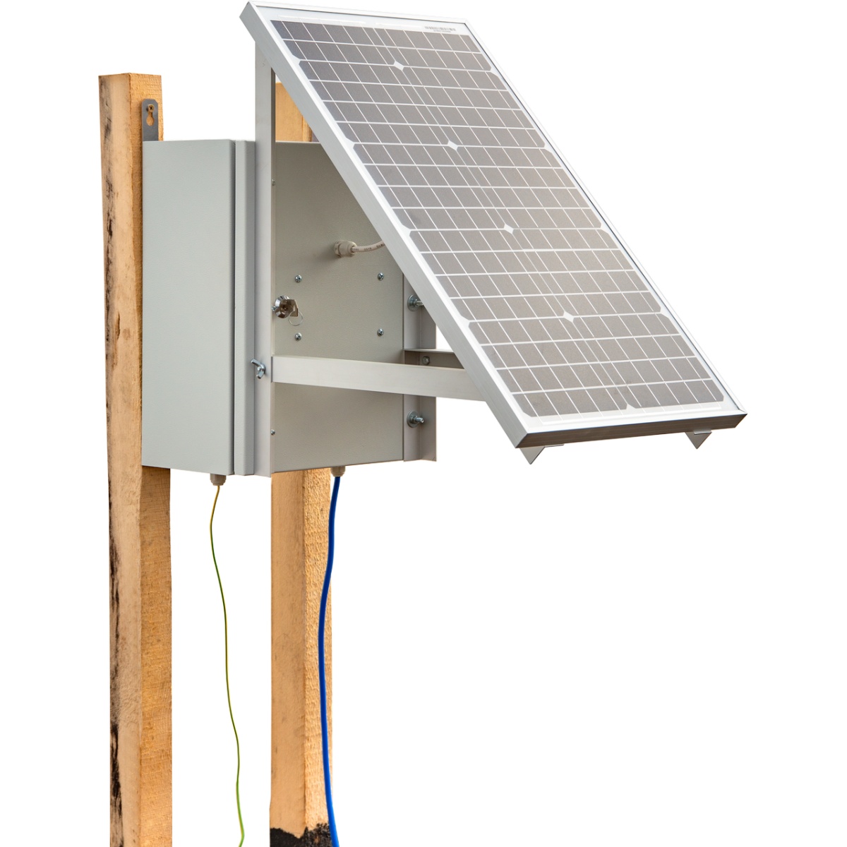 Kompakt DL 3200 villanypásztor készülék napelemes rendszerrel és 12 V-os akkumulátorral