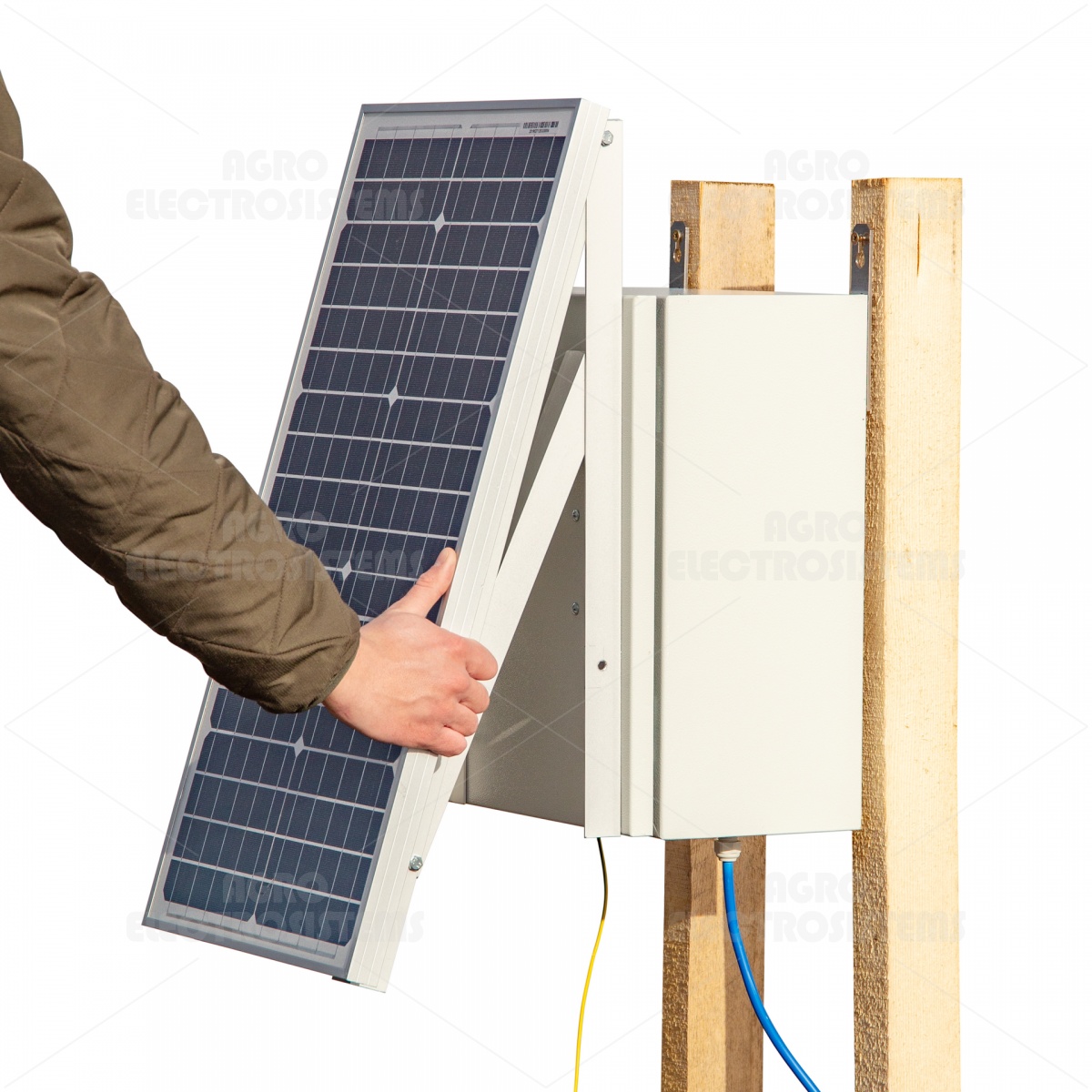 Kompakt DL 7200 villanypásztor készülék 50 W-os napelemes rendszerrel