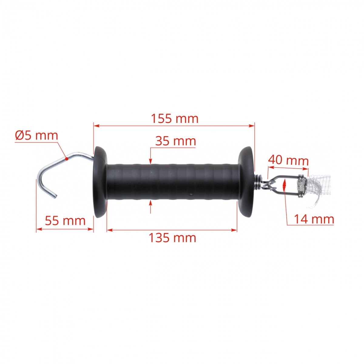 Kapufogantyú 10 mm-es szalagnak