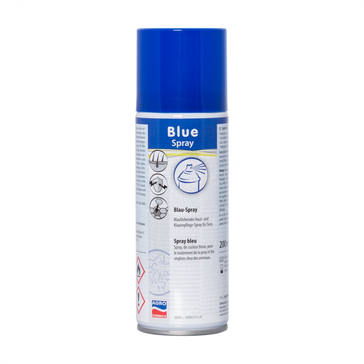 Fertőtlenítő kék spray, 200 ml