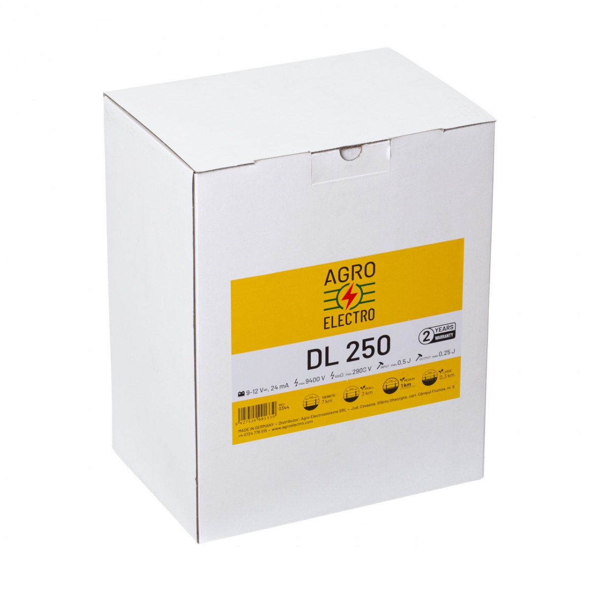 DL 250 villanypásztor készülék, 9-12 V, 0,25 Joule