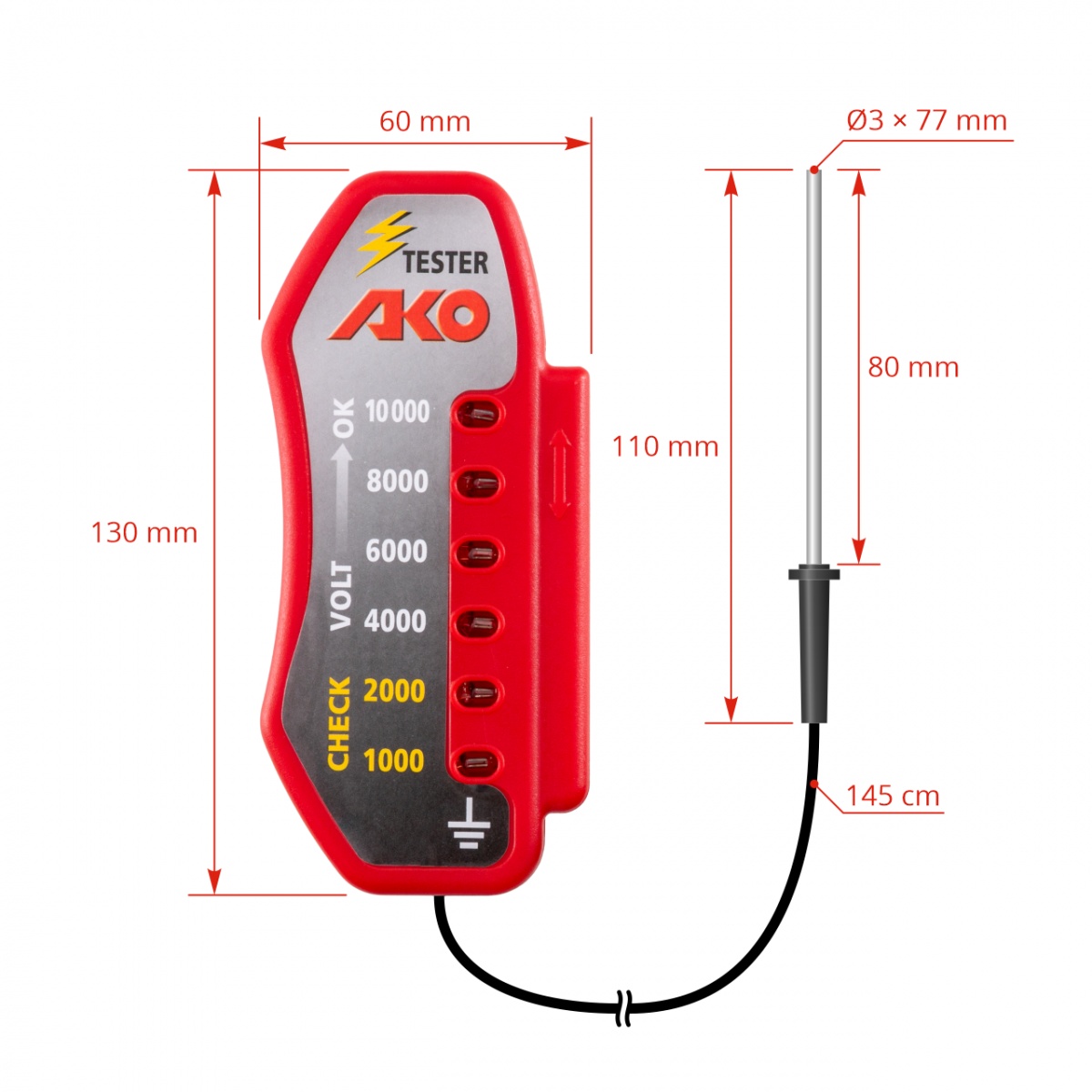 Teszter, 1-10 kV, 2023-as modell