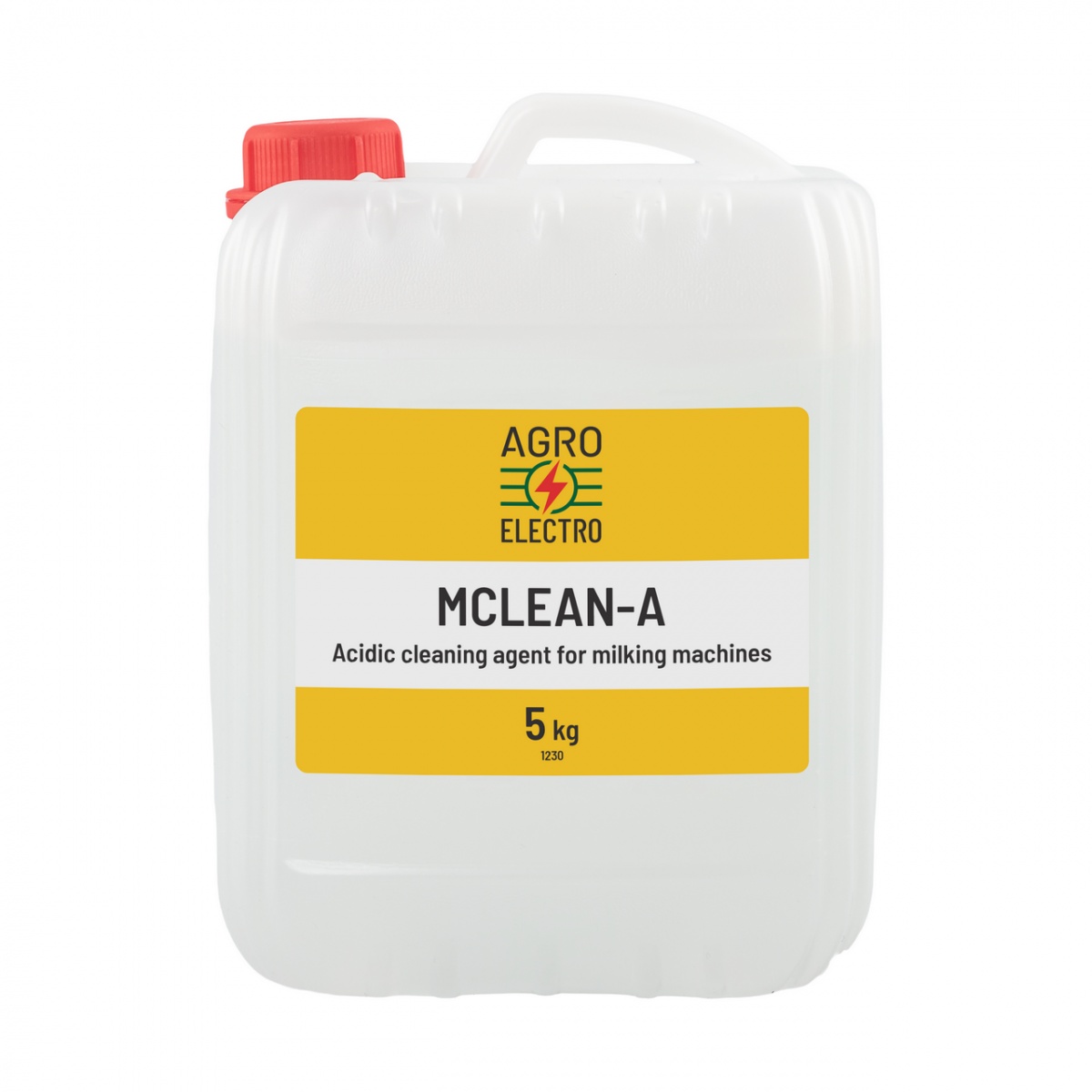 MCLEAN-A, savas mosószer fejőgépek tisztításához, 5 kg