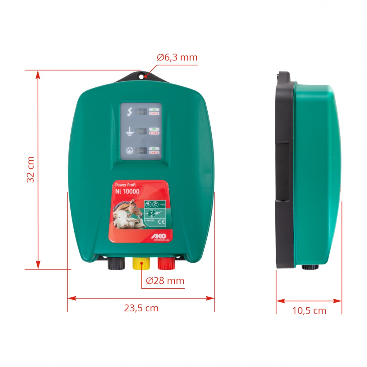 AKO Power Profi Ni 10000 villanypásztor készülék, 230 V, 10 Joule