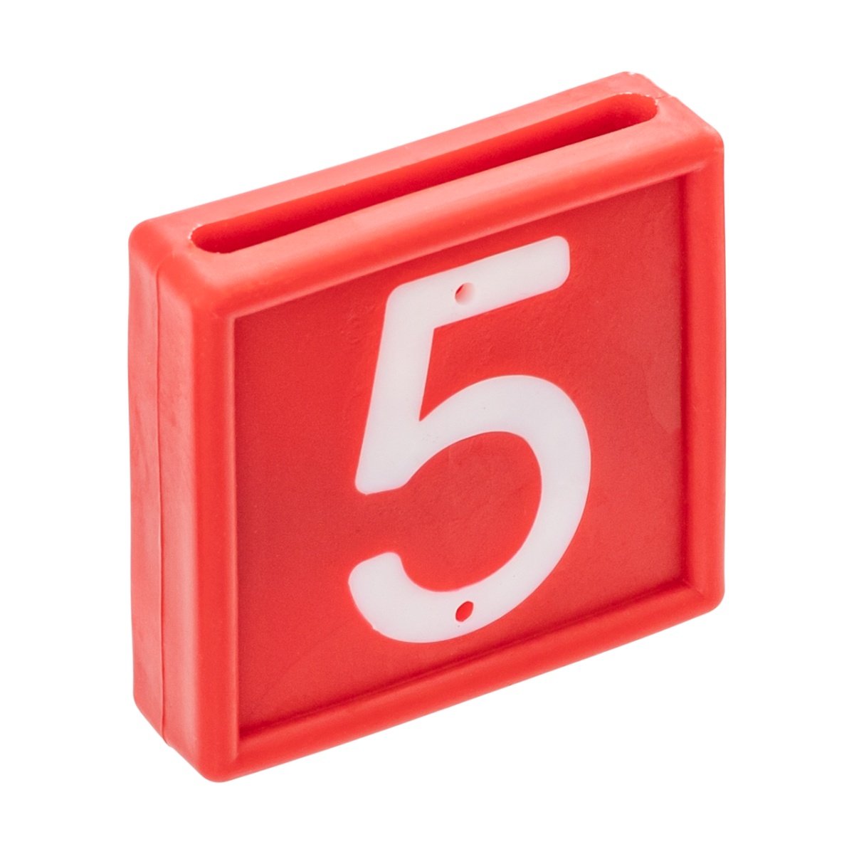 Állatjelölő számjegyek nyakpántra, 5-ös szám, 10 db