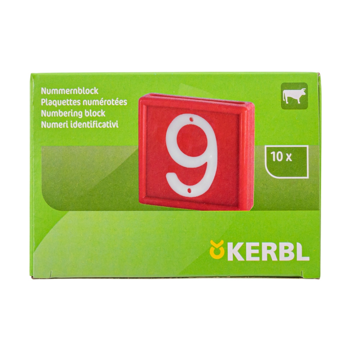 Állatjelölő számjegyek nyakpántra, 6-os vagy 9-es szám, 10 db