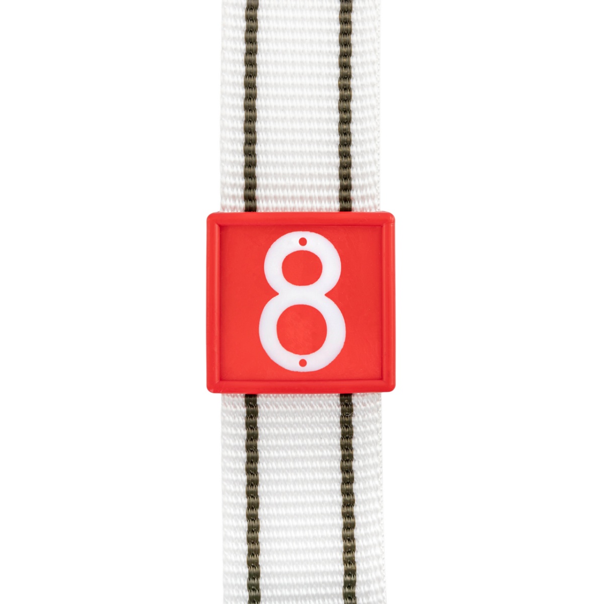 Állatjelölő számjegyek nyakpántra, 8-as szám, 10 db