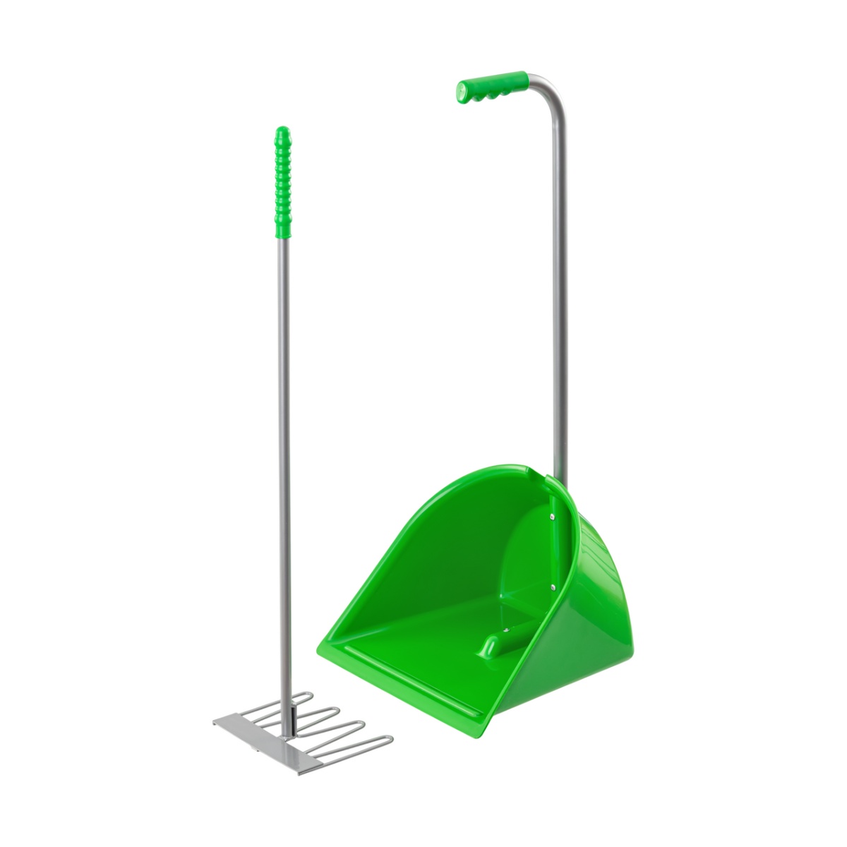 Mistboy trágyalapát gereblyével, zöld, 75 cm