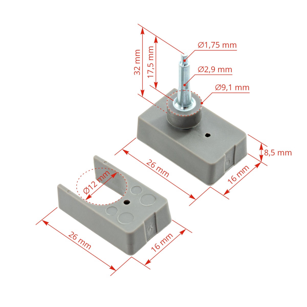 Tartalék tűkészlet FlexoPlus és MultiFlex típusú füljelző fogókhoz