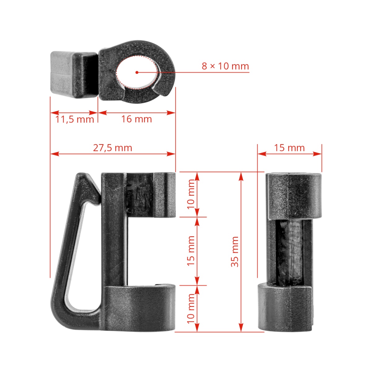 Kiegészítő szigetelő AKO Oval Premium oszlophoz, 25 db