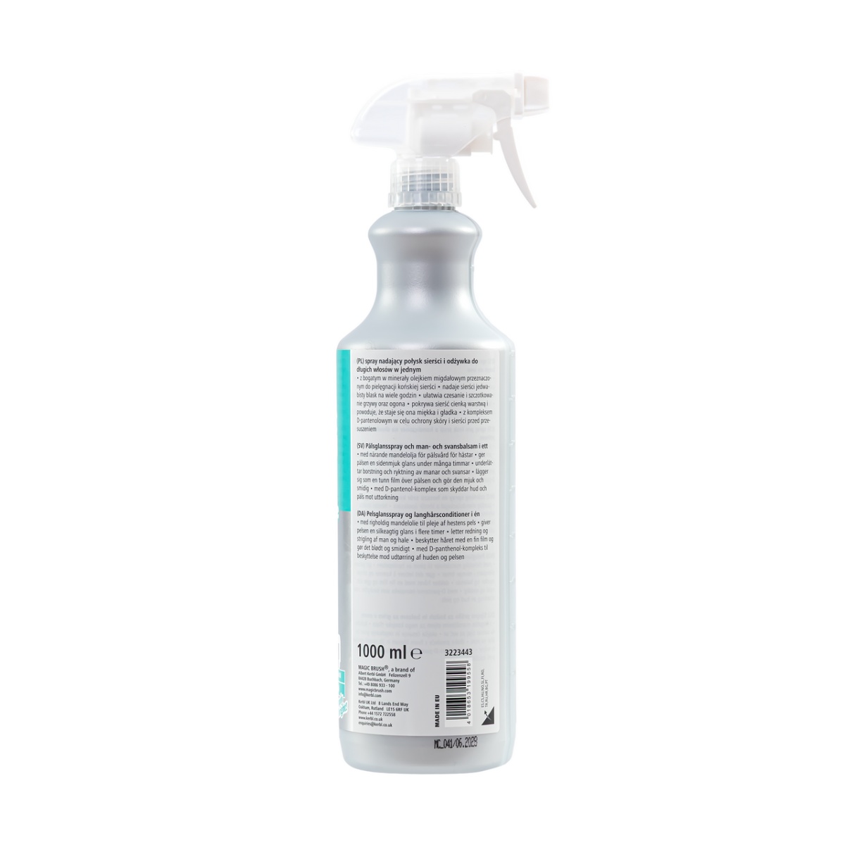 Szőrfényesítő spray, MagicBrush ManeCare, 1000 ml