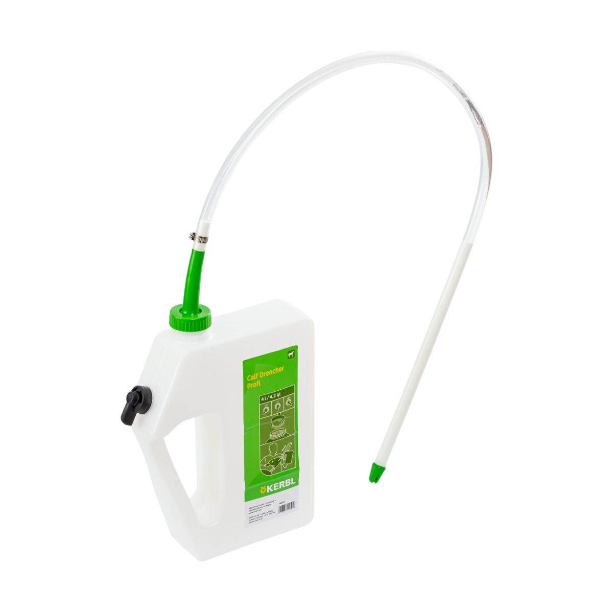 Folyadékadagoló palack borjaknak, szondával, 4 literes