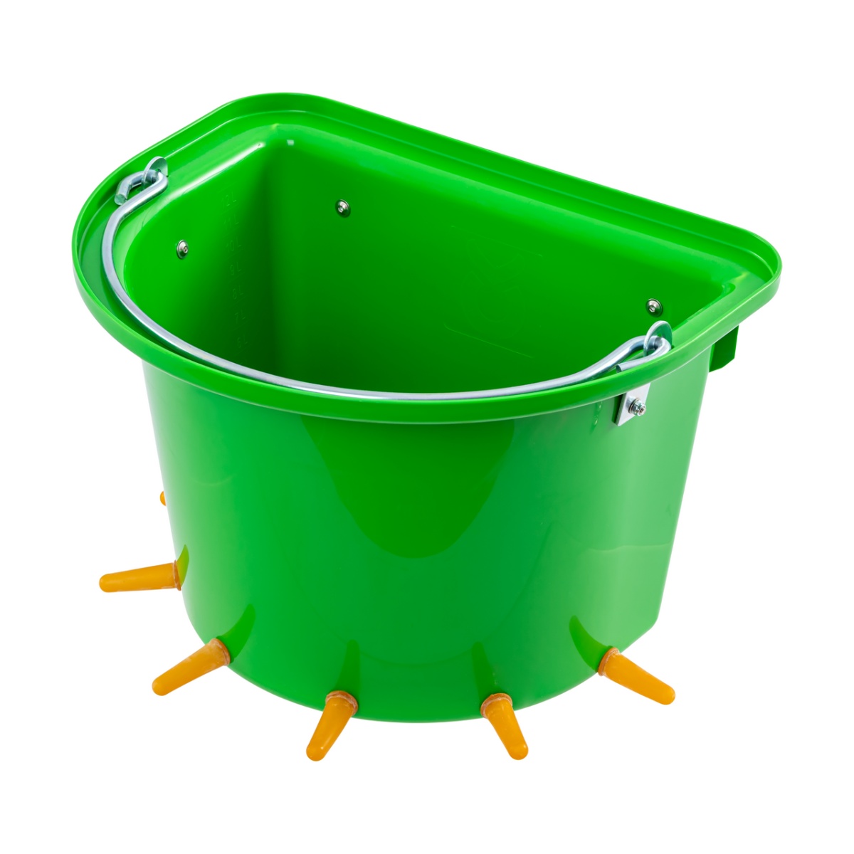 Szoptató vödör bárányok és gidák számára, 6 cumival, 12 liter