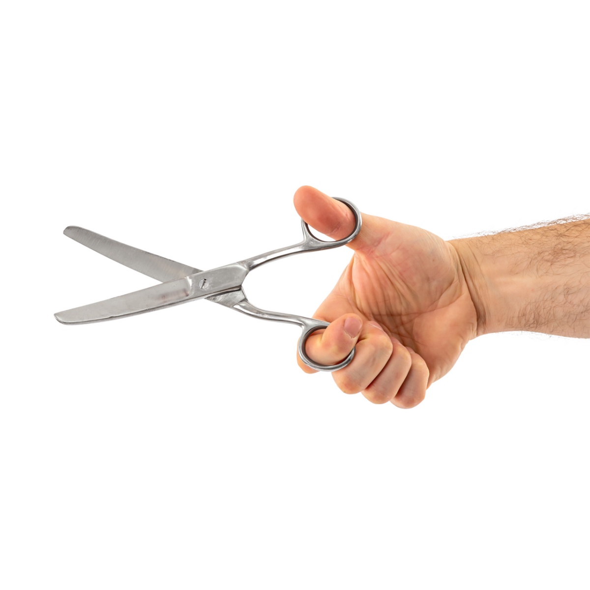 Ívelt kötésvágó olló, rozsdamentes acél, 200 mm