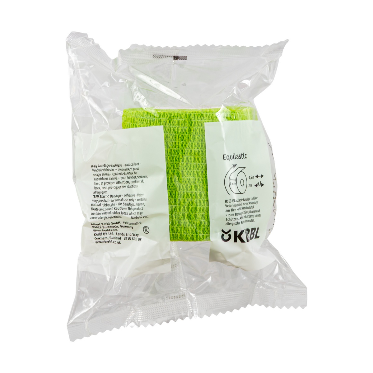 Öntapadó patakötöző, Equilastic, zöld, 450 × 5 cm