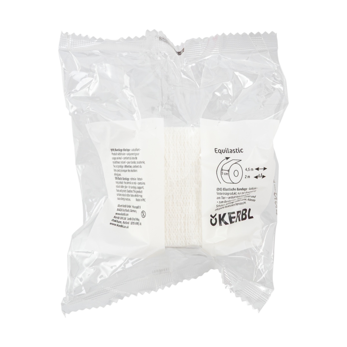 Öntapadó patakötöző, Equilastic, fehér, 450 × 5 cm