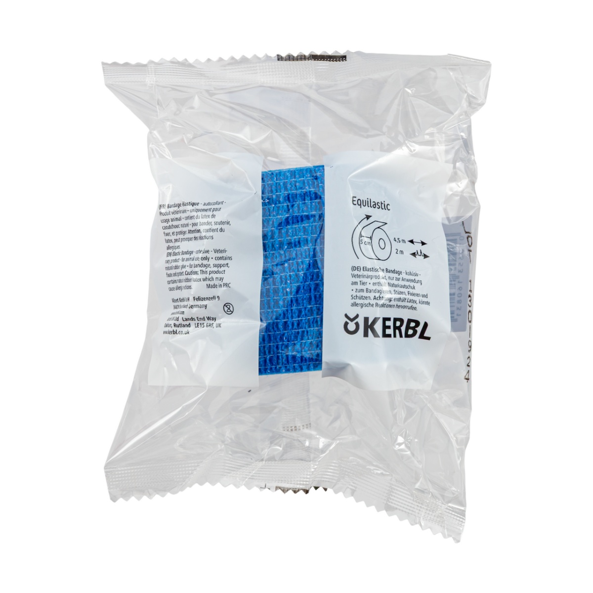 Öntapadó patakötöző, Equilastic, kék, 450 × 5 cm