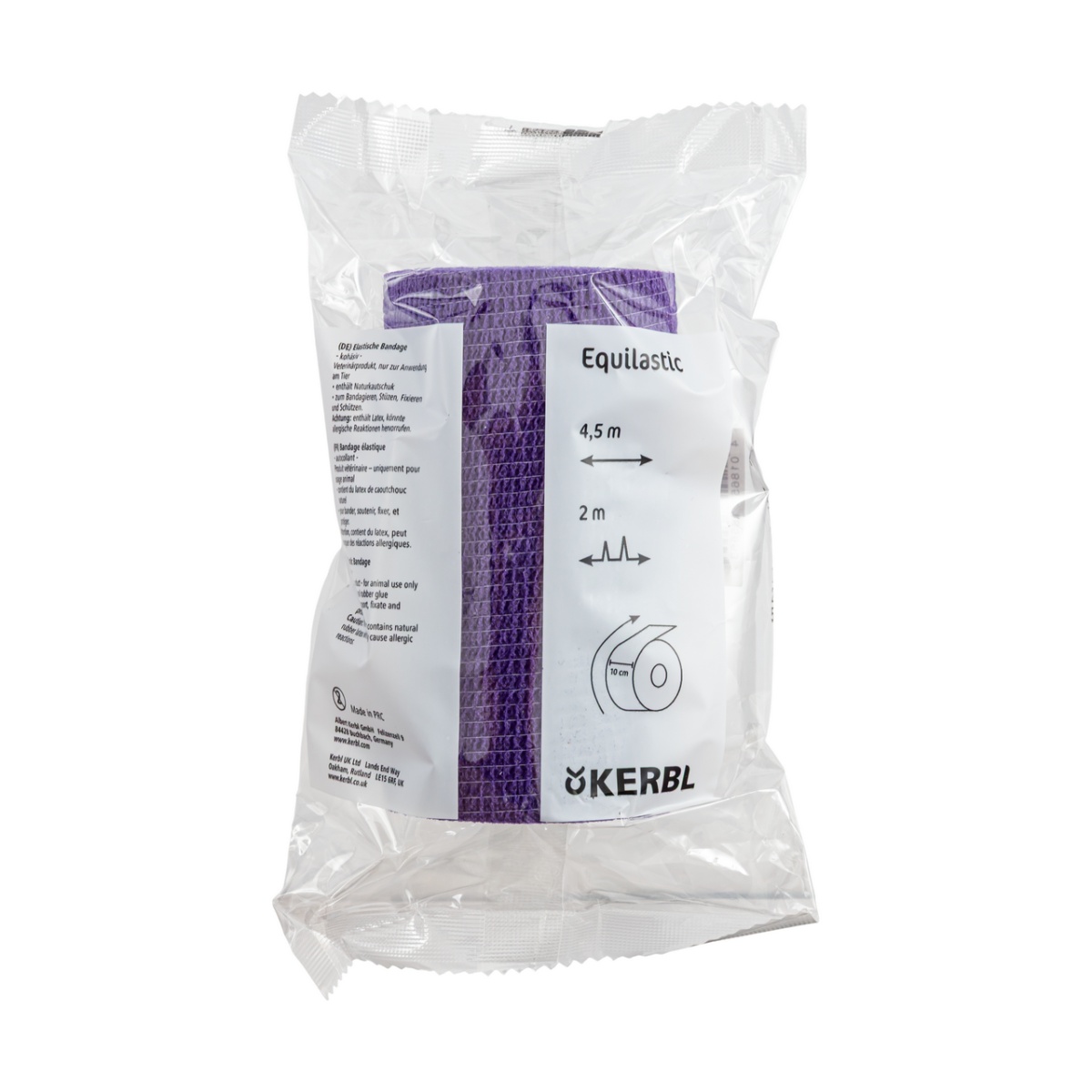 Öntapadó patakötöző, Equilastic, lila, 450 × 10 cm