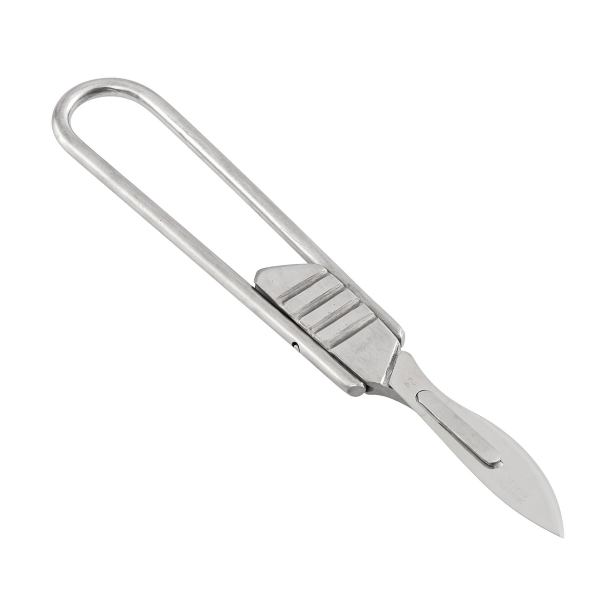 Összecsukható állatorvosi szikenyél, rozsdamentes acélból, 4-es típus