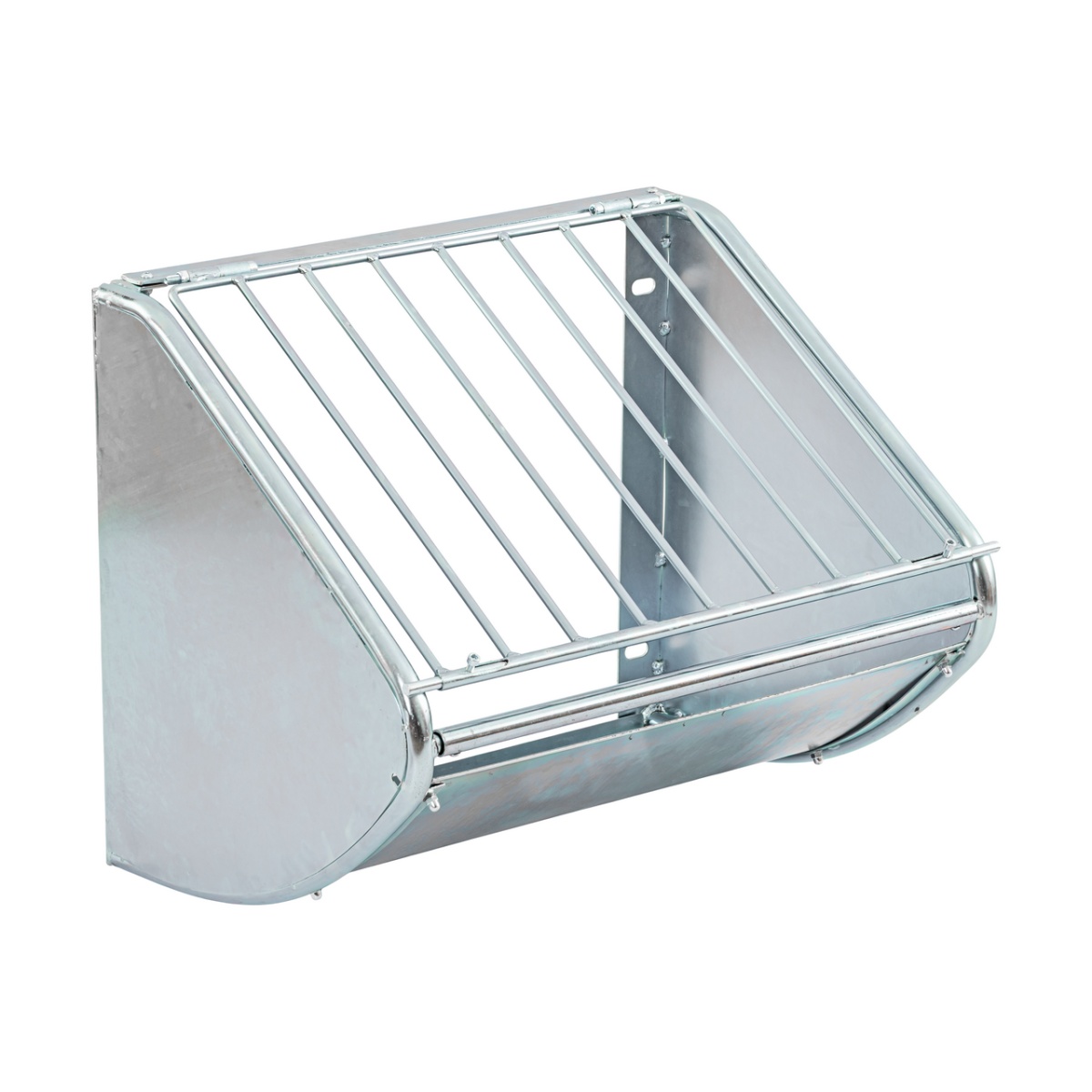 Falra szerelhető fém szénatartó, 60 × 53 cm