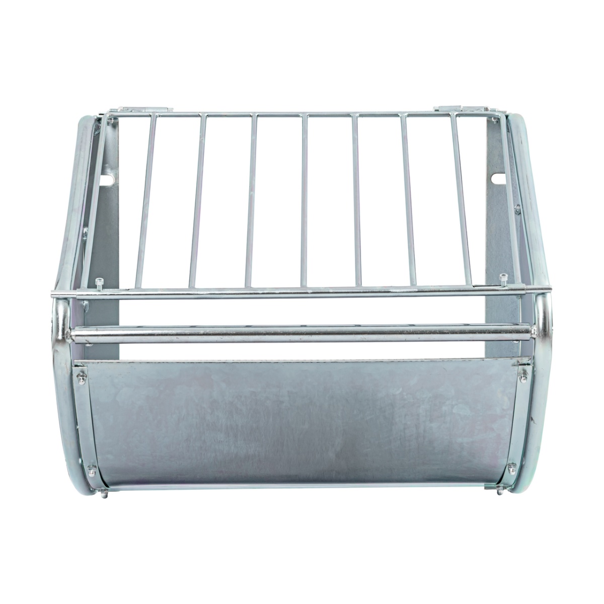 Falra szerelhető fém szénatartó, 60 × 53 cm