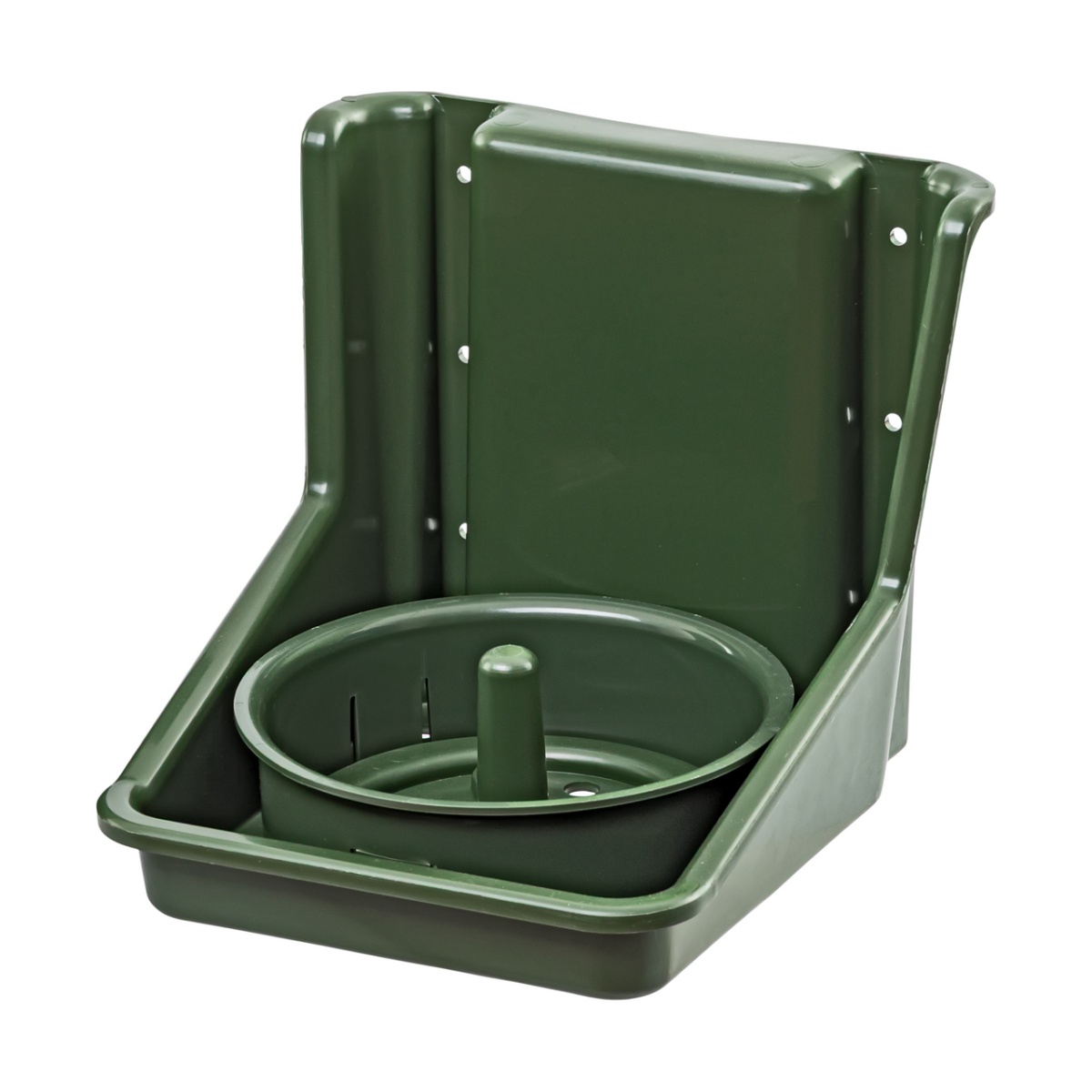 Nyalósó tartó, kerek betéttel, sötétzöld