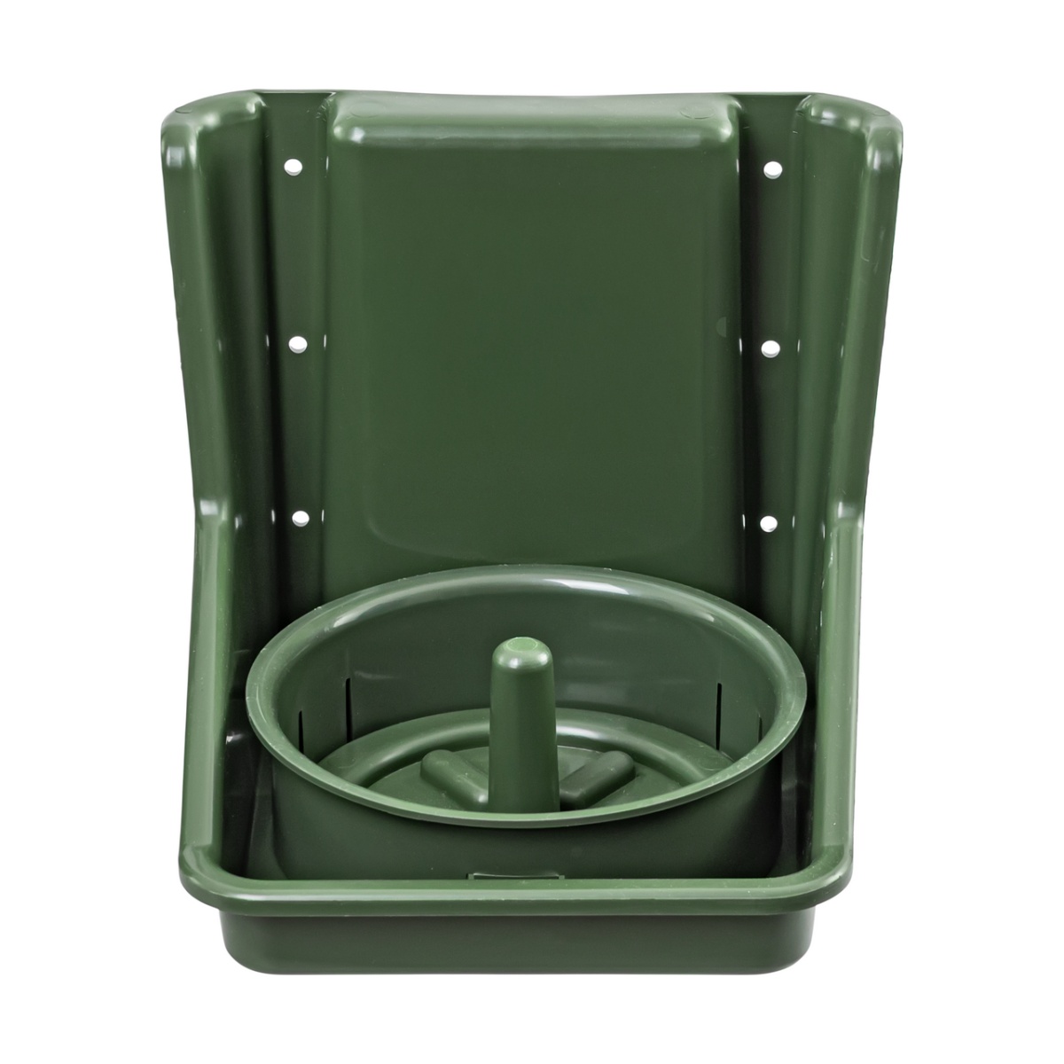 Nyalósó tartó, kerek betéttel, sötétzöld