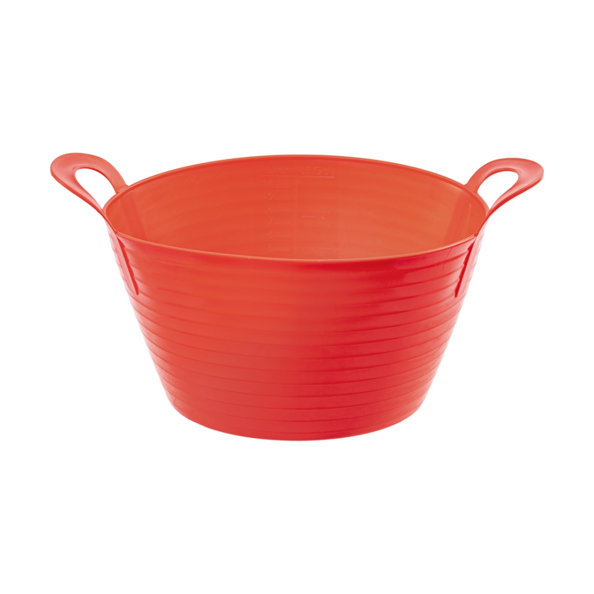 Rugalmas műanyag vödör, Flexbag, piros, 12 literes