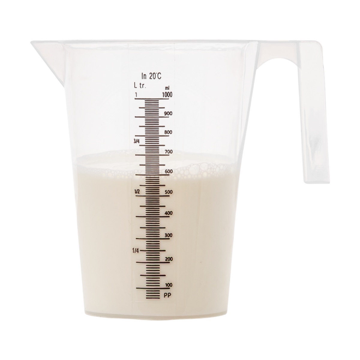 Mérőkanna, műanyag, 1 literes