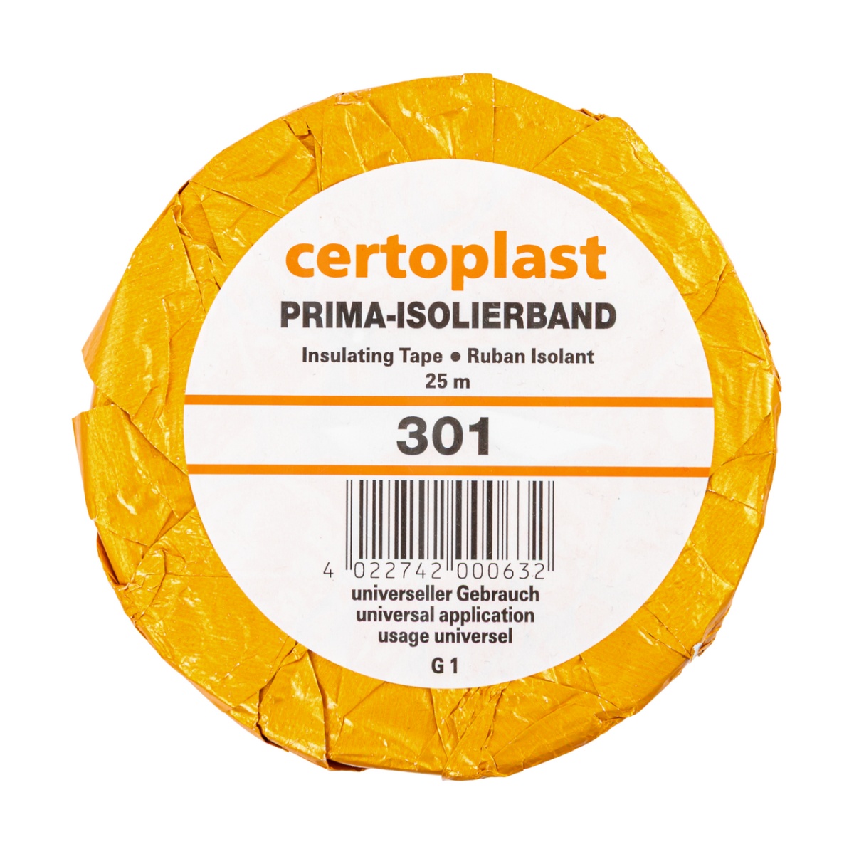 Pataszalag, fekete, Certoplast, 45 mm × 25 m