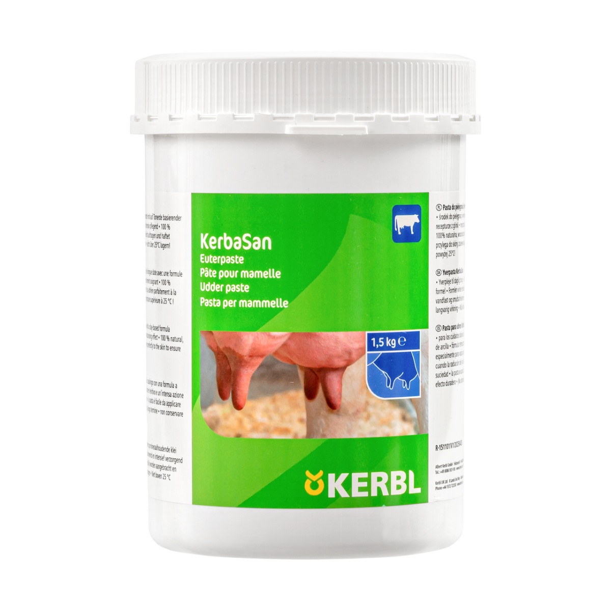 Agyagos tőgypaszta, KerbaSan, 1,5 kg