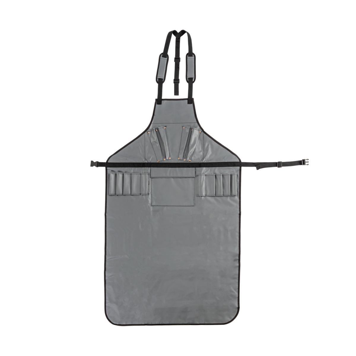 Körmöző és nyíró kötény, lábkivágás nélkül, 123 × 73 cm