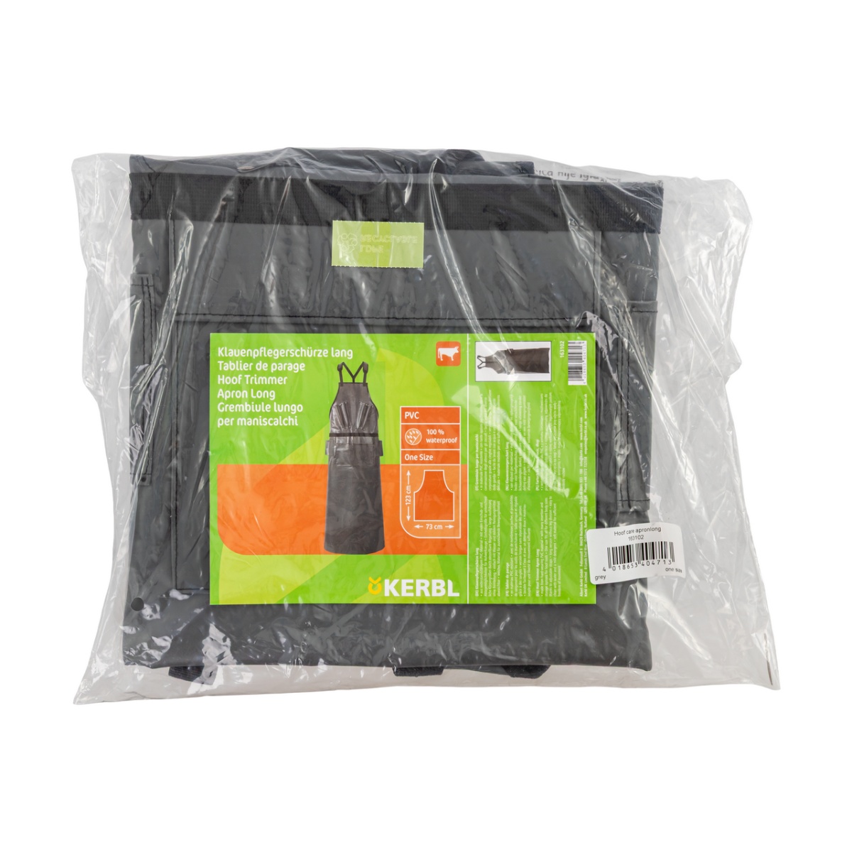 Körmöző és nyíró kötény, lábkivágás nélkül, 123 × 73 cm