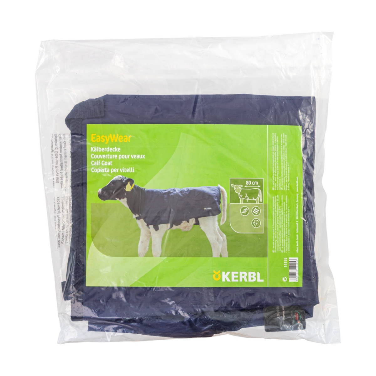 Vízálló borjútakaró, EasyWear, sötétkék, 80 × 70 cm