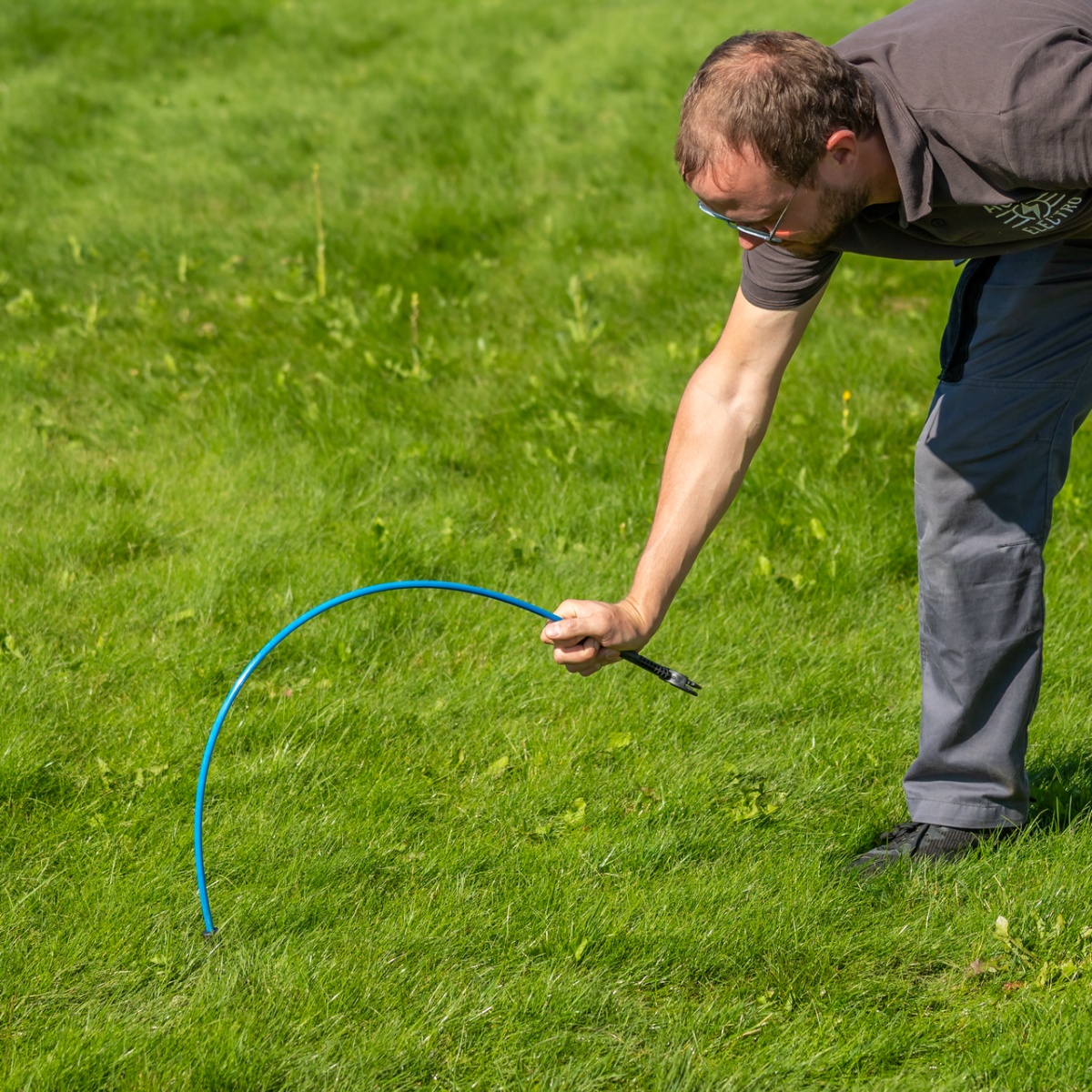 AKO Oval Premium üvegszálas oszlop, 110 cm, kék, 10 db.
