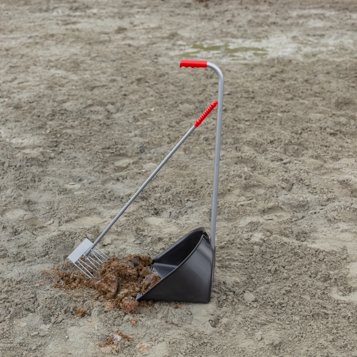 Mistboy trágyalapát gereblyével, fekete, 90 cm