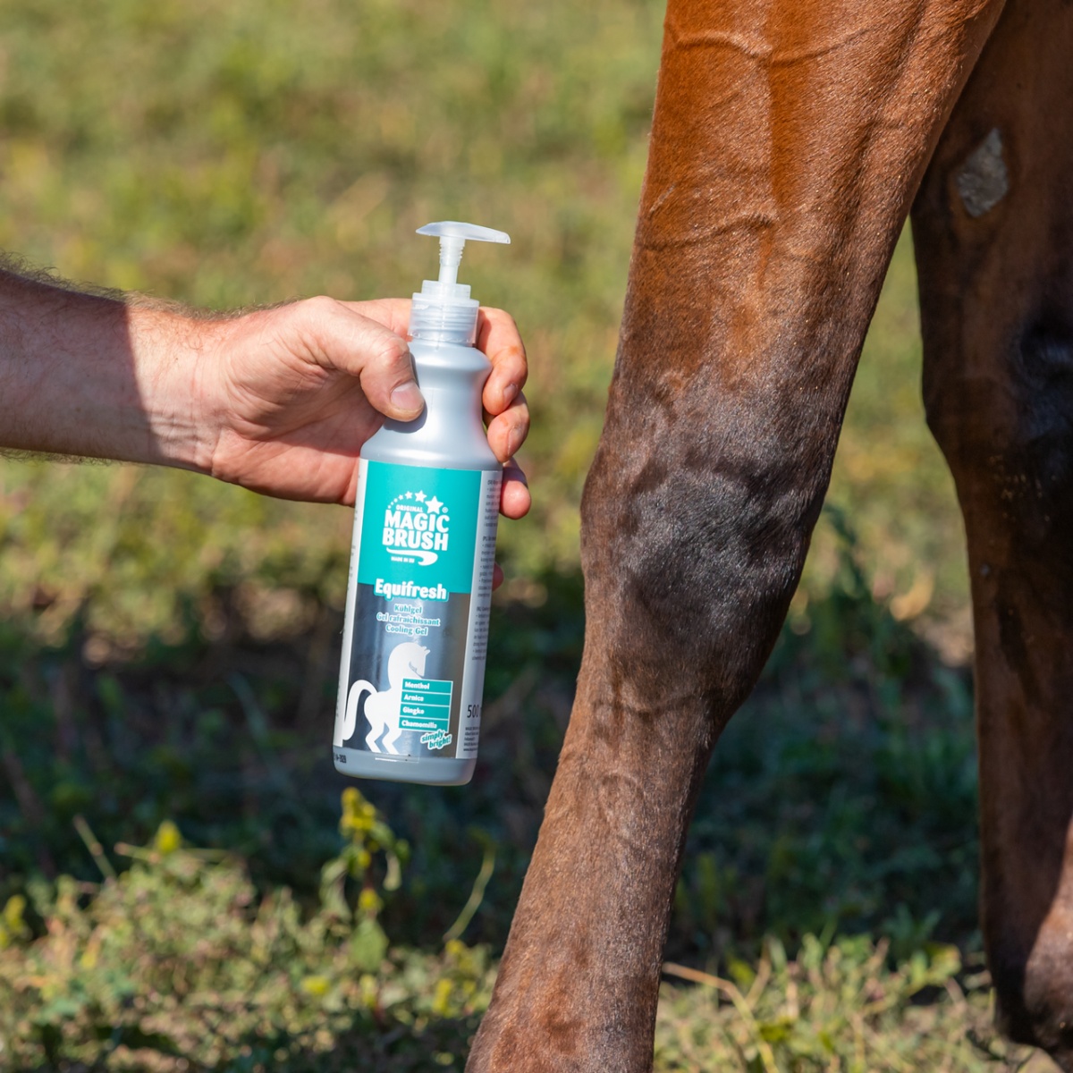 Hűsítő balzsam lovaknak, MagicBrush, 500 ml