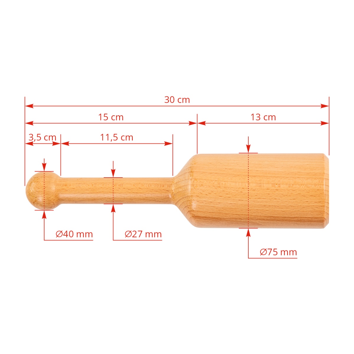 Fa patkoló kalapács, Dick, 30 cm