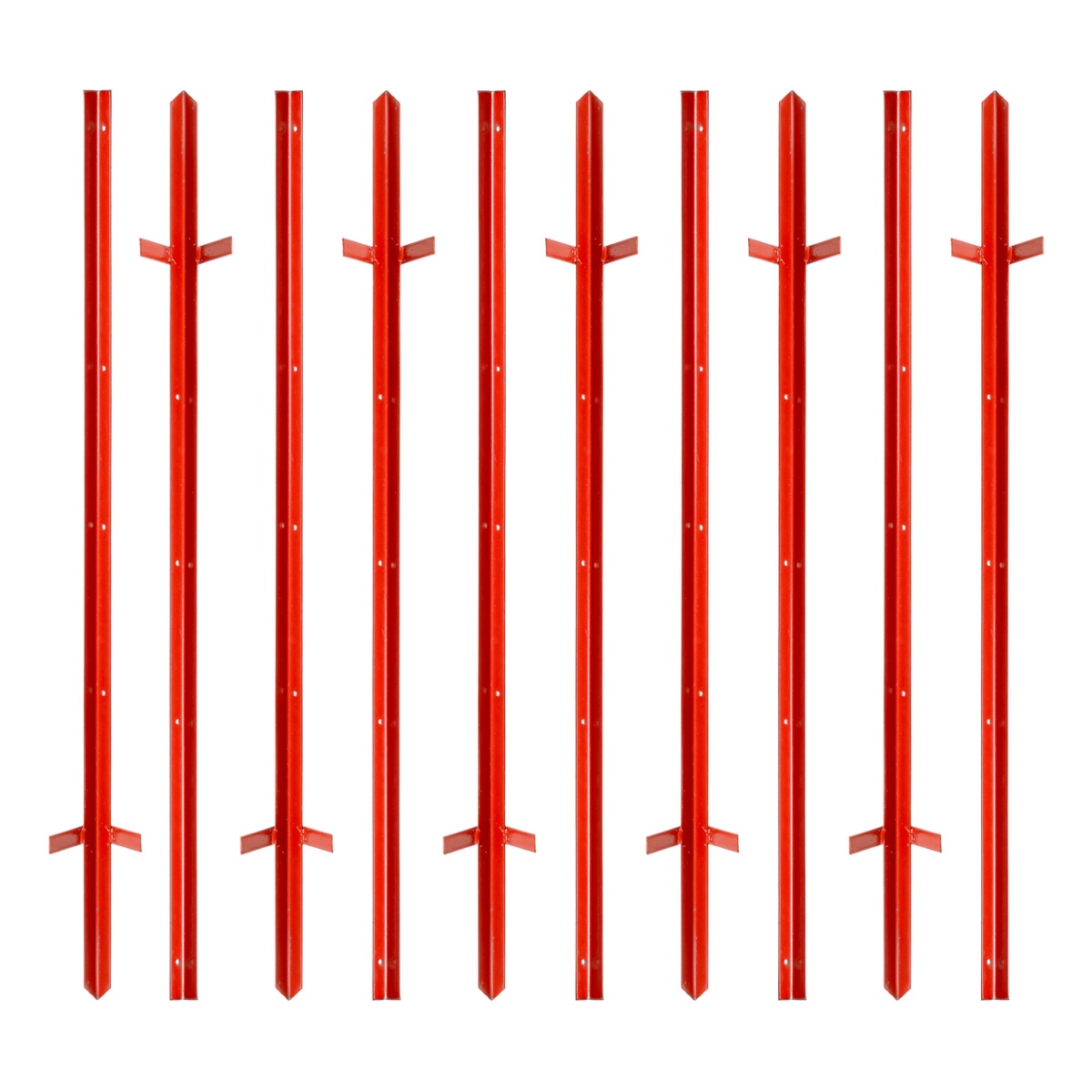 Szögacél fémoszlop, 25 × 25 mm, 115 cm, 10 db.