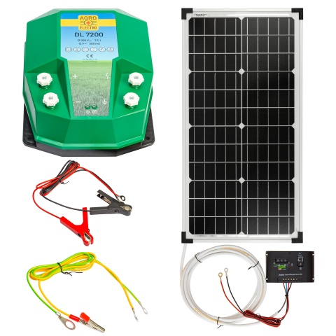 DL 7200 villanypásztor készülék, 12 V, 7,2 Joule, napelemes rendszerrel