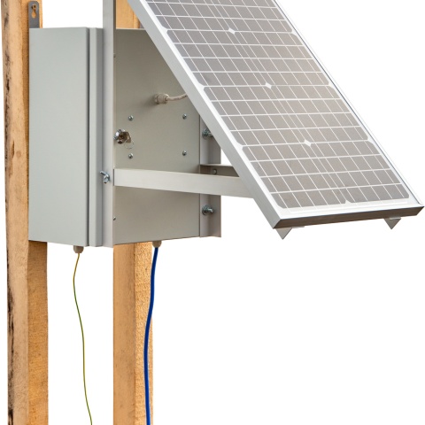 Kompakt DL 3200 villanypásztor készülék napelemes rendszerrel és 12 V-os akkumulátorral