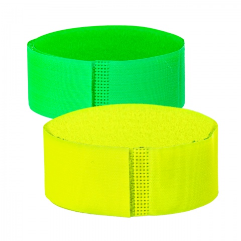 0448-gy - Tépőzáras bokaszalag szarvasmarháknak, zöld + sárga, 400 × 40 mm - 3250 Ft